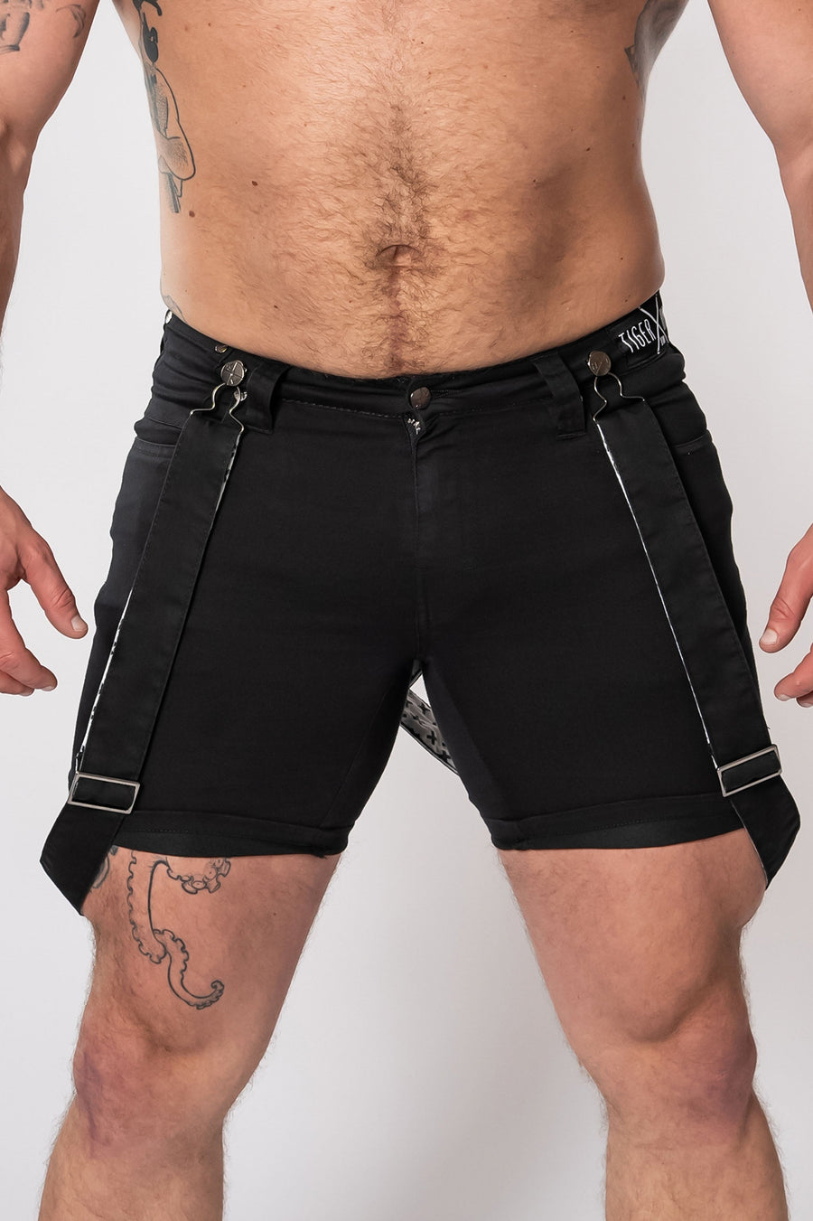 ROMEY BLACK NO RIPS SHORTS