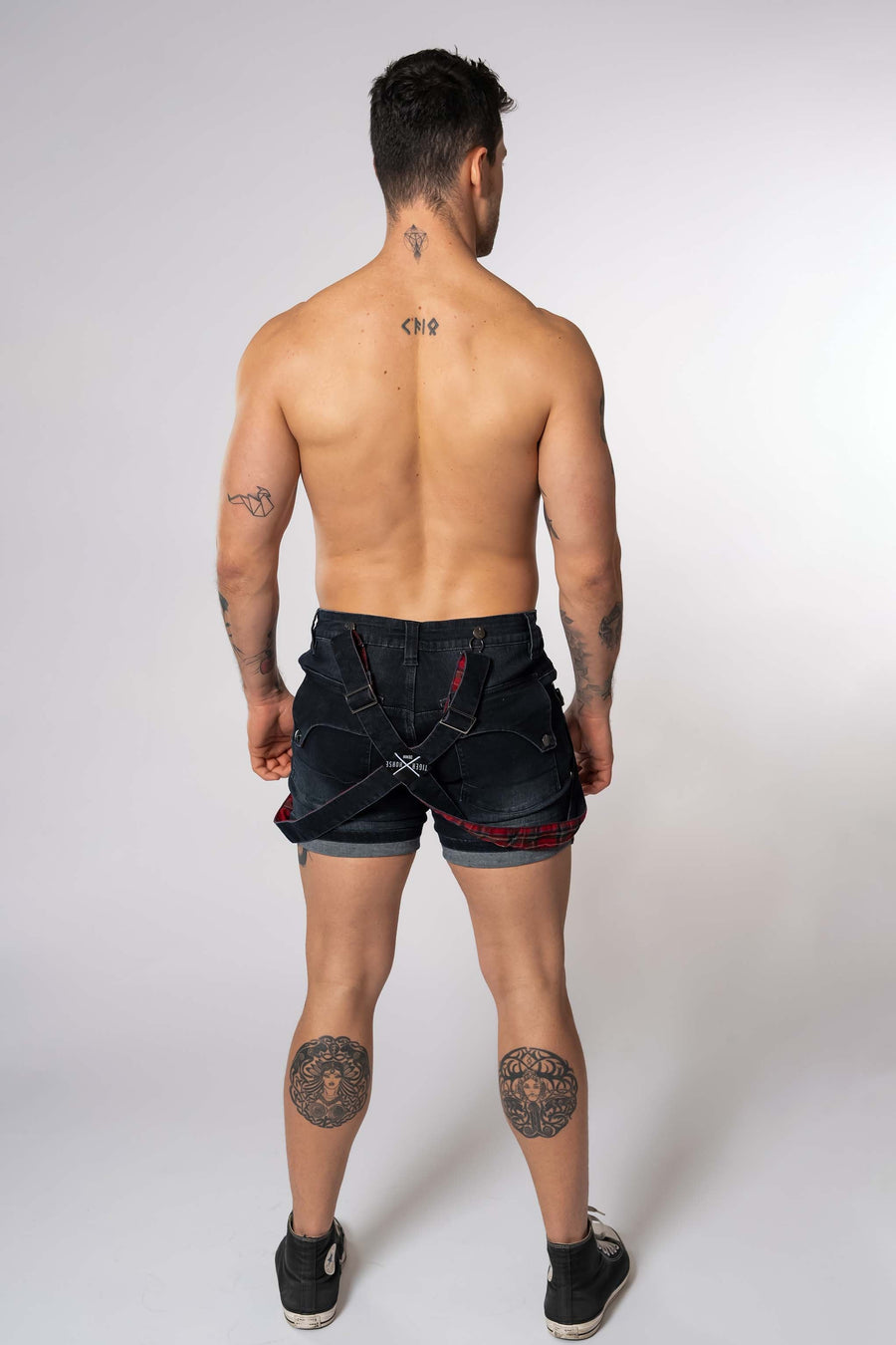 HOMAR Dark Brushed Tartan Shorts