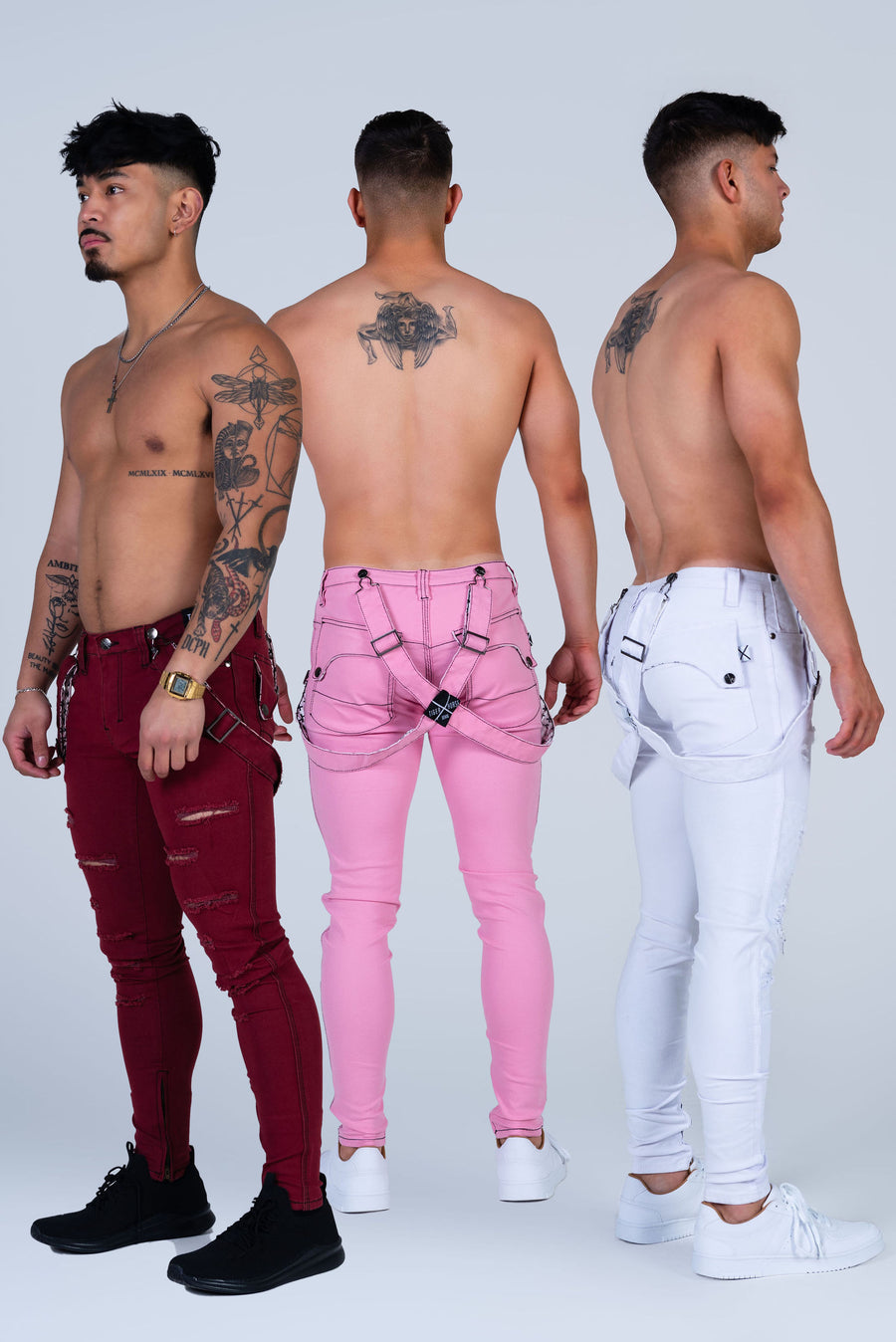 CHERRY, PINK AND WHITE JEANS Bundle