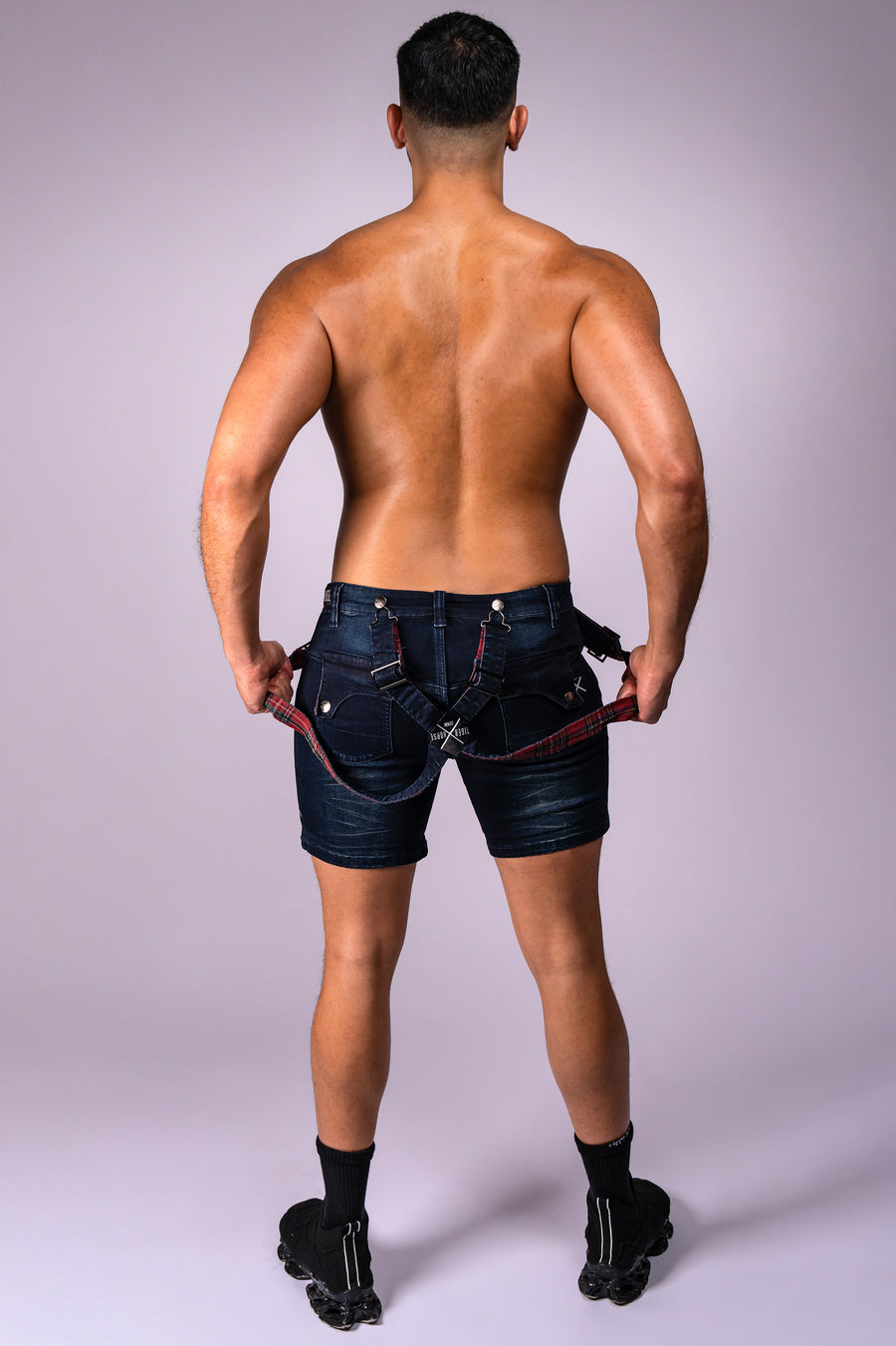 HOMAR DARK BRUSHED Tartan Shorts