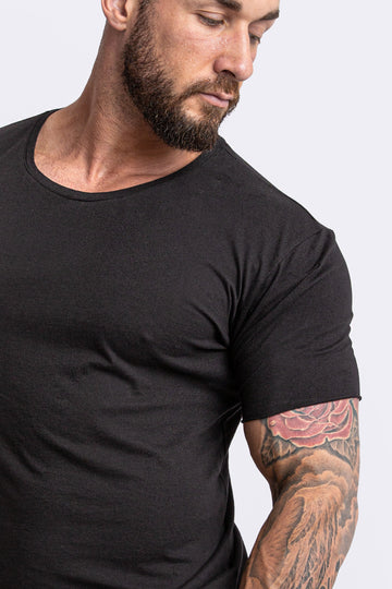 TEXAS Black Cotton T-Shirt