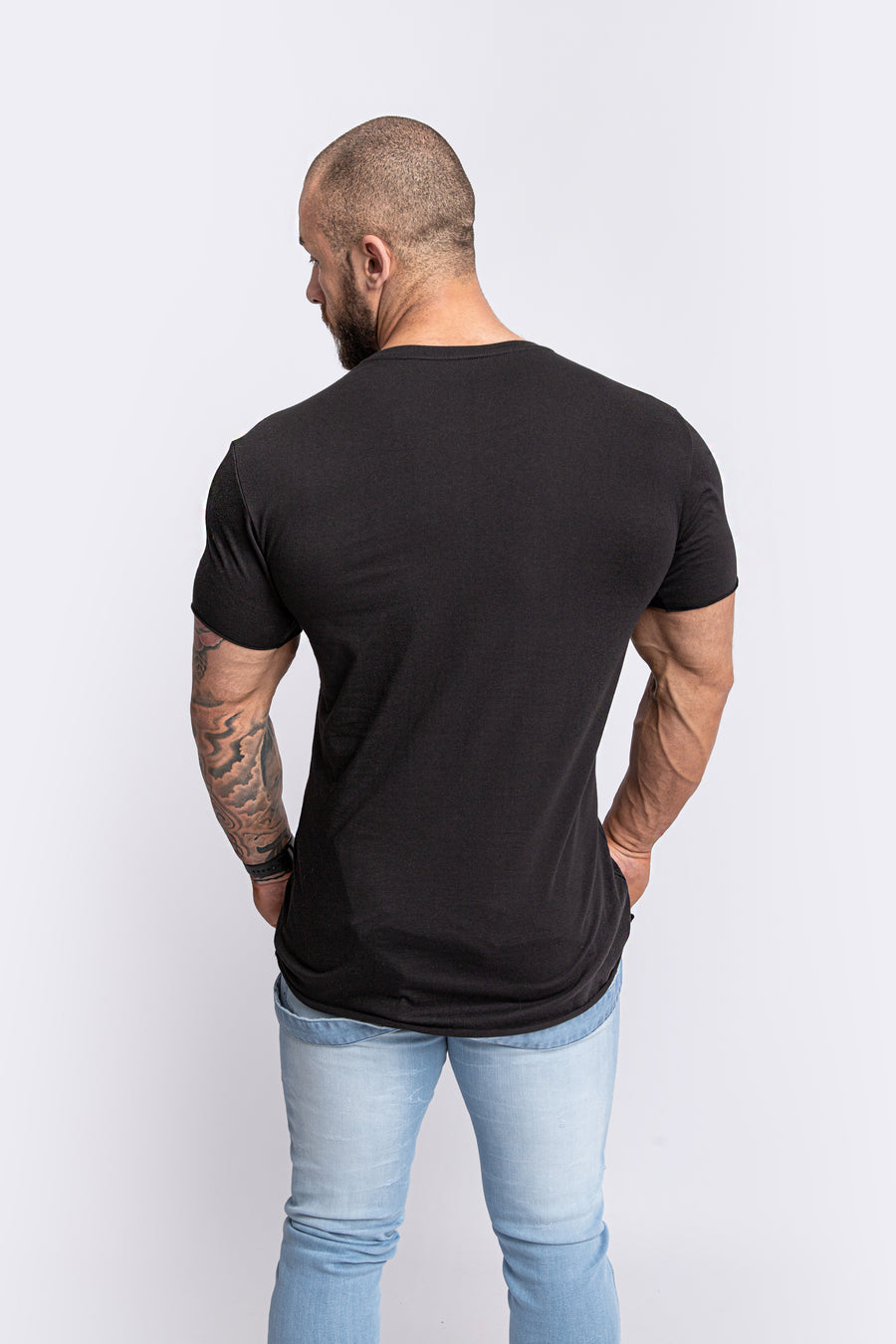 TEXAS Black Cotton T-Shirt