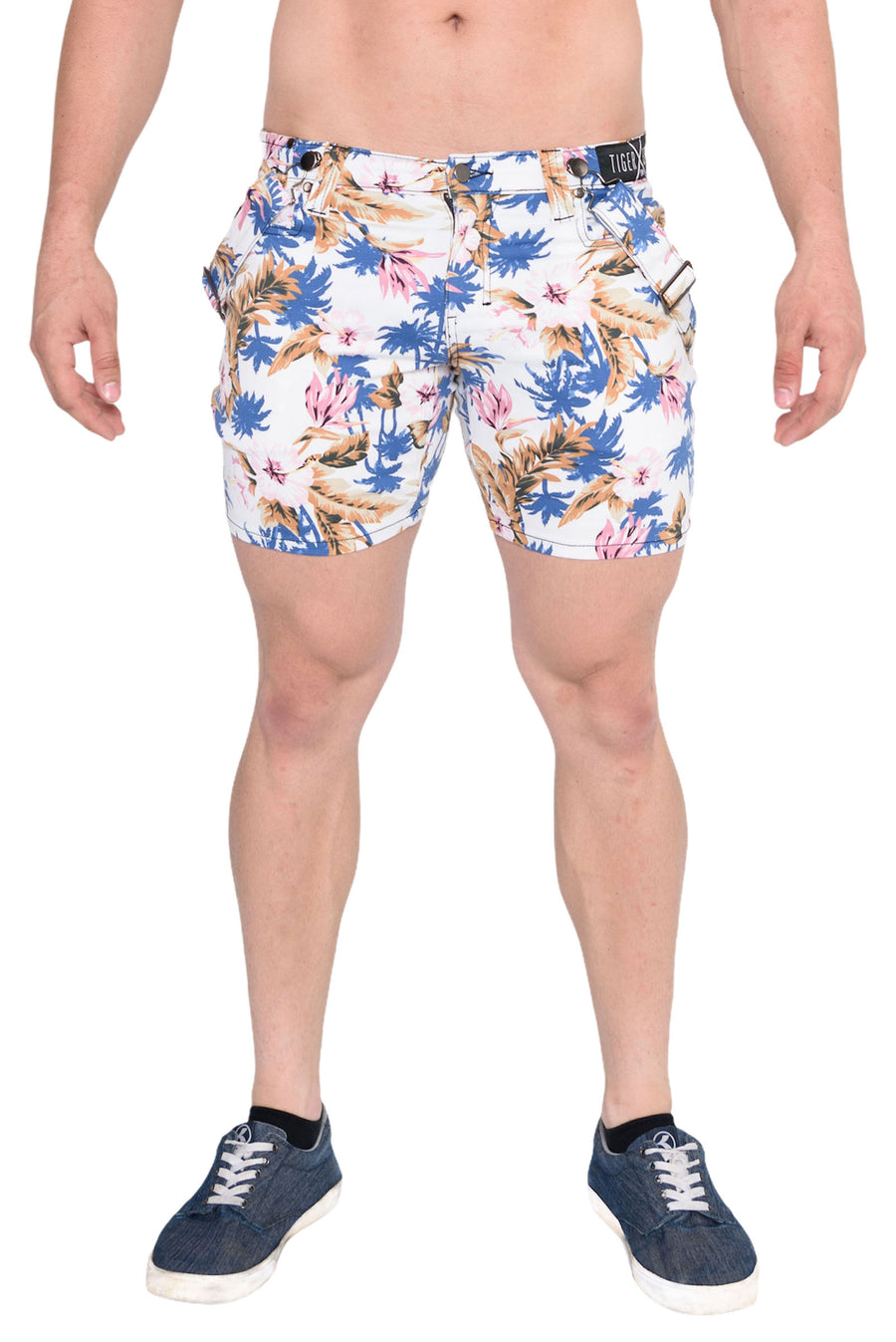 Taj White Hawaiian Short