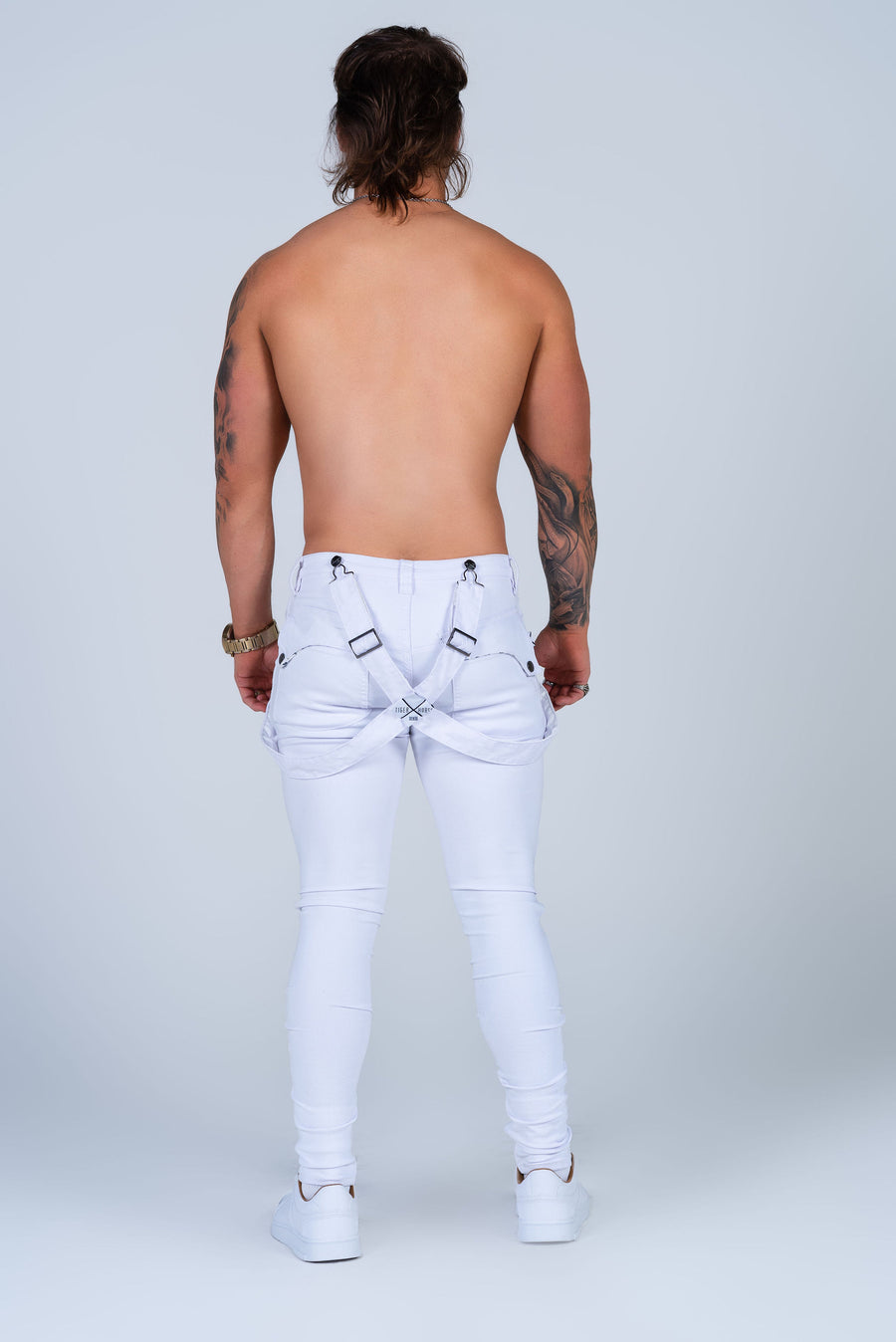 CARL WHITE JEAN with Holes & Backing